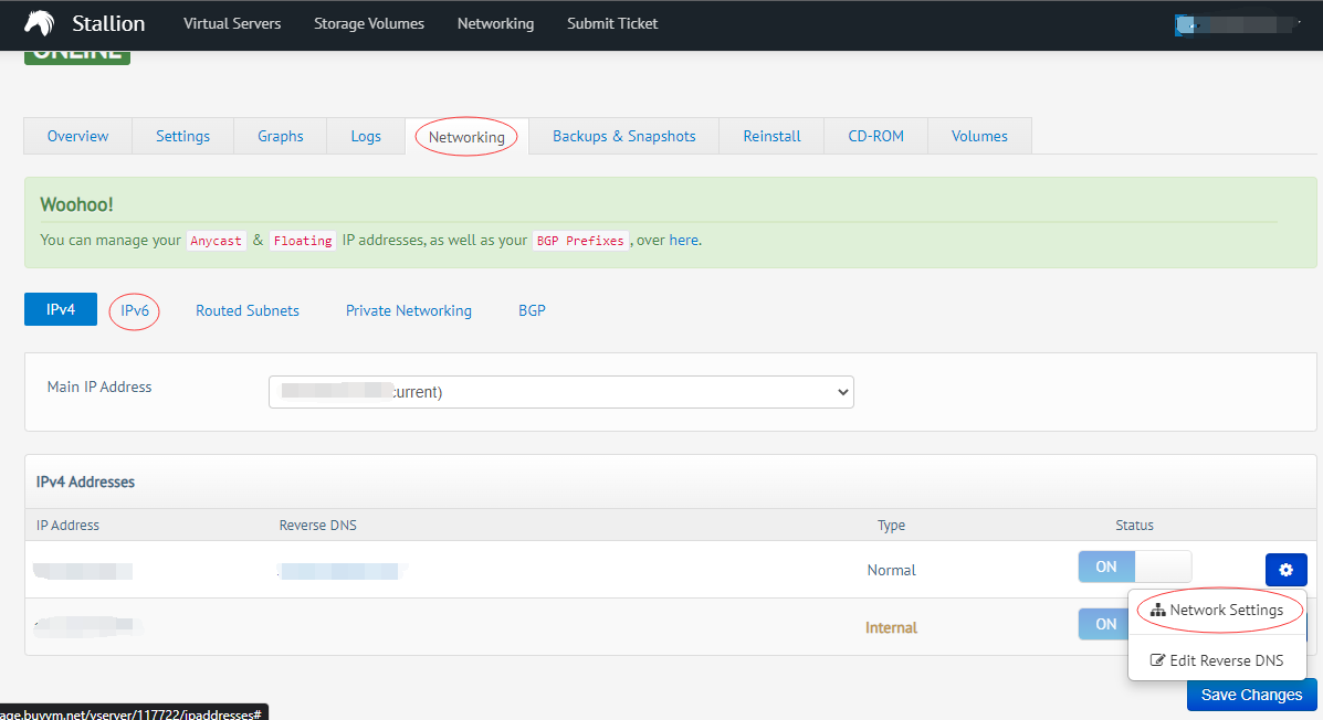 buyvm-network-settings